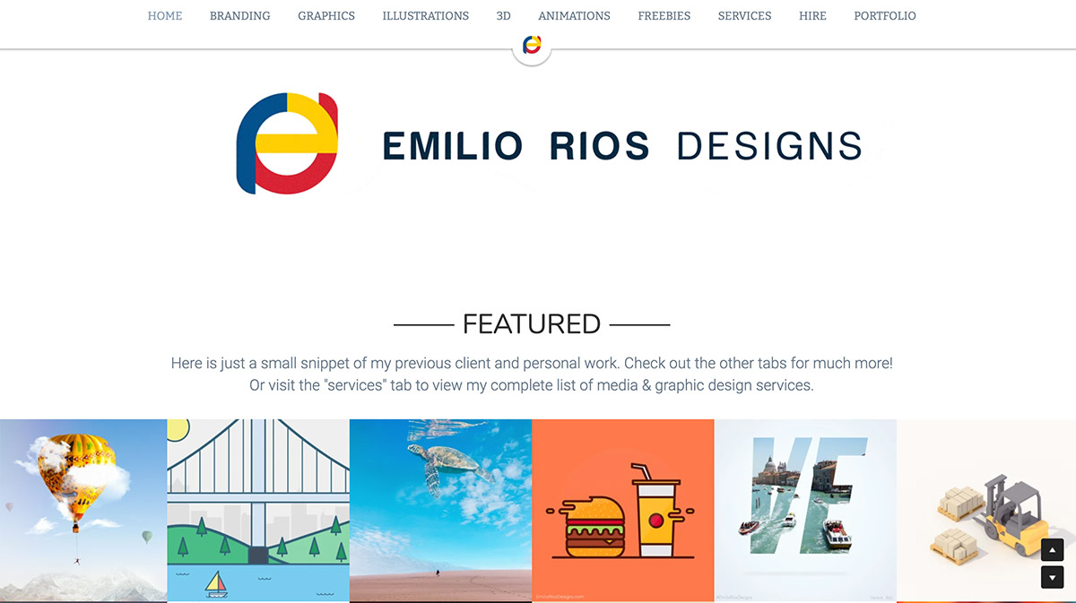 portfolio website using Strikingly's Fresh template portfolio website using Strikingly's Fresh template